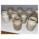 Lot of 15 Vintage English Ironstone Jars - Rustic Stoneware Collection Lot of 15 Vintage English Ironstone Jars - Rustic Stoneware Collection