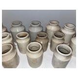 Lot of 15 Vintage English Ironstone Jars - Rustic Stoneware Collection Lot of 15 Vintage English Ironstone Jars - Rustic Stoneware Collection