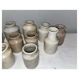 Lot of 15 Vintage English Ironstone Jars - Rustic Stoneware Collection Lot of 15 Vintage English Ironstone Jars - Rustic Stoneware Collection