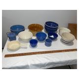 Antique French, English, and USA Ironstone McCoy & CMP Mixing Bowls and Kitchenware Lot Antique French, English, and USA Ironstone McCoy & CMP Mixing Bowls and Kitchenware Lot