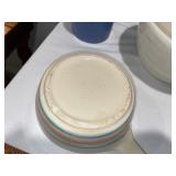 Antique French, English, and USA Ironstone McCoy & CMP Mixing Bowls and Kitchenware Lot Antique French, English, and USA Ironstone McCoy & CMP Mixing Bowls and Kitchenware Lot
