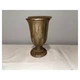 Antique French Cast Iron Vase with Rustic Patina - 7.5 Inches Antique French Cast Iron Vase with Rustic Patina - 7.5 Inches