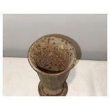 Antique French Cast Iron Vase with Rustic Patina - 7.5 Inches Antique French Cast Iron Vase with Rustic Patina - 7.5 Inches