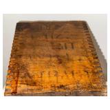 Vintage Wooden Kitchenware Lot: Salt Box, Cutting Board, Decorative Trays Vintage Wooden Kitchenware Lot: Salt Box, Cutting Board, Decorative Trays