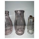 Antique Glass Bottle Collection with Embossed Logos Antique Glass Bottle Collection with Embossed Logos