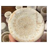 Lot of Antique English Advertising Ironstone Jars and Vases - Assorted Sizes Lot of Antique English Advertising Ironstone Jars and Vases - Assorted Sizes
