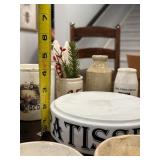 Antique English Advertising Ironstone Lot: Jars, Bowls, and Decor Pieces Antique English Advertising Ironstone Lot: Jars, Bowls, and Decor Pieces