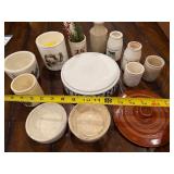 Antique English Advertising Ironstone Lot: Jars, Bowls, and Decor Pieces Antique English Advertising Ironstone Lot: Jars, Bowls, and Decor Pieces