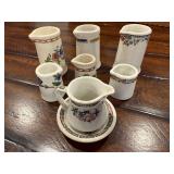 Vintage Ceramic Floral Creamers & Pitchers Set Vintage Ceramic Floral Creamers & Pitchers Set