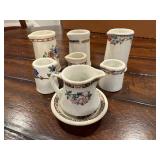 Vintage Ceramic Floral Creamers & Pitchers Set Vintage Ceramic Floral Creamers & Pitchers Set