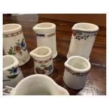 Vintage Ceramic Floral Creamers & Pitchers Set Vintage Ceramic Floral Creamers & Pitchers Set