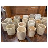 Lot of 18 Antique Ceramic Pots/Jars - Vintage Rustic Decor Lot of 18 Antique Ceramic Pots/Jars - Vintage Rustic Decor