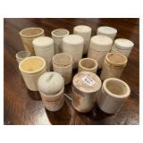 Lot of 16 Vintage Stoneware Crocks and Jars - Assorted Sizes Lot of 16 Vintage Stoneware Crocks and Jars - Assorted Sizes