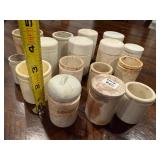 Lot of 16 Vintage Stoneware Crocks and Jars - Assorted Sizes Lot of 16 Vintage Stoneware Crocks and Jars - Assorted Sizes