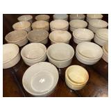 Lot of Antique English Ironstone Bowls - Rustic Decor Collection Lot of Antique English Ironstone Bowls - Rustic Decor Collection
