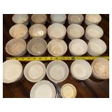 Lot of Antique English Ironstone Bowls - Rustic Decor Collection Lot of Antique English Ironstone Bowls - Rustic Decor Collection