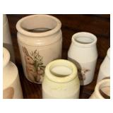 Lot of 15 Antique English Ironstone Animal Illustration Pottery Vases Lot of 15 Antique English Ironstone Animal Illustration Pottery Vases