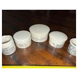 Antique English Advertising Ironstone Chemist Jars Collection - Various Brands Antique English Advertising Ironstone Chemist Jars Collection - Various Brands