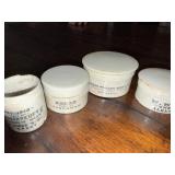 Antique English Advertising Ironstone Chemist Jars Collection - Various Brands Antique English Advertising Ironstone Chemist Jars Collection - Various Brands