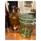 Collection of Vintage Glass Bottles with Embossed Text Collection of Vintage Glass Bottles with Embossed Text