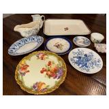 Vintage Decorative Tableware Collection with Floral & Scenic Designs Vintage Decorative Tableware Collection with Floral & Scenic Designs