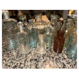 Lot of Vintage French and English Glass Bottles - Boots Chemist & More Lot of Vintage French and English Glass Bottles - Boots Chemist & More