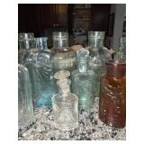 Lot of Vintage French and English Glass Bottles - Boots Chemist & More Lot of Vintage French and English Glass Bottles - Boots Chemist & More