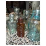 Lot of Vintage French and English Glass Bottles - Boots Chemist & More Lot of Vintage French and English Glass Bottles - Boots Chemist & More