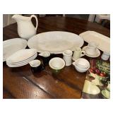 Vintage White Ironstone Dinnerware and Creamer Collection Vintage White Ironstone Dinnerware and Creamer Collection