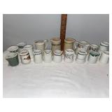 Vintage Collection of 17 Mini Pitchers & 2 Blue Floral Bowls Vintage Collection of 17 Mini Pitchers & 2 Blue Floral Bowls