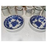Vintage Collection of 17 Mini Pitchers & 2 Blue Floral Bowls Vintage Collection of 17 Mini Pitchers & 2 Blue Floral Bowls