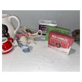 Holiday Decor Lot: Santa Pitchers, Christmas Plates & Ornaments Holiday Decor Lot: Santa Pitchers, Christmas Plates & Ornaments