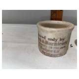Set of 3 Antique English Advertising Ceramic Ointment Pots - Clarke Set of 3 Antique English Advertising Ceramic Ointment Pots - Clarke