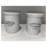Set of 4 Vintage French Pharmacy Pots - Rouen, Nantes, Vannes, Paris Set of 4 Vintage French Pharmacy Pots - Rouen, Nantes, Vannes, Paris