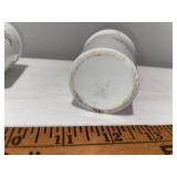 Set of 4 Vintage French Pharmacy Pots - Rouen, Nantes, Vannes, Paris Set of 4 Vintage French Pharmacy Pots - Rouen, Nantes, Vannes, Paris