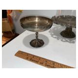 Vintage Silver & Brass Tableware Collection with Glass Dome Vintage Silver & Brass Tableware Collection with Glass Dome