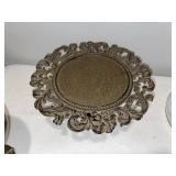 Vintage Silver & Brass Tableware Collection with Glass Dome Vintage Silver & Brass Tableware Collection with Glass Dome