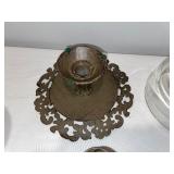 Vintage Silver & Brass Tableware Collection with Glass Dome Vintage Silver & Brass Tableware Collection with Glass Dome