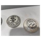 Collection of 5 Antique English Advertising Ironstone Toothpaste & Tooth Powder Pot Lids Collection of 5 Antique English Advertising Ironstone Toothpaste & Tooth Powder Pot Lids