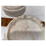 Antique English Advertising Ironstone Cold Cream & Burgess Antique English Advertising Ironstone Cold Cream & Burgess
