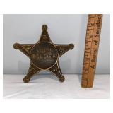 Vintage Brass Union Soldier Grave Marker Memorial Plaque Vintage Brass Union Soldier Grave Marker Memorial Plaque