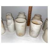Vintage English Ironstone Jars & Crocks Collection - 13 Pieces Vintage English Ironstone Jars & Crocks Collection - 13 Pieces