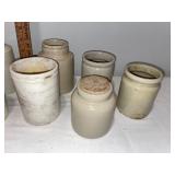 Vintage English Ironstone Jars & Crocks Collection - 13 Pieces Vintage English Ironstone Jars & Crocks Collection - 13 Pieces