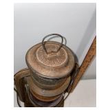 Vintage Dietz Red Globe Lantern No. 2 Air Pilot - Rustic Antique Lighting Vintage Dietz Red Globe Lantern No. 2 Air Pilot - Rustic Antique Lighting