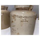 Antique English Stoneware & Ceramic Jar Collection - Set of 5 Rustic Containers Antique English Stoneware & Ceramic Jar Collection - Set of 5 Rustic Containers