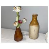 Lot of 5 Antique English Advertising Stoneware Bottles with S. Dean & Co. and Needham Lot of 5 Antique English Advertising Stoneware Bottles with S. Dean & Co. and Needham