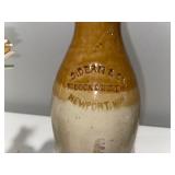 Lot of 5 Antique English Advertising Stoneware Bottles with S. Dean & Co. and Needham Lot of 5 Antique English Advertising Stoneware Bottles with S. Dean & Co. and Needham