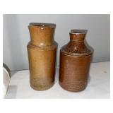 Lot of 5 Antique English Advertising Stoneware Bottles with S. Dean & Co. and Needham Lot of 5 Antique English Advertising Stoneware Bottles with S. Dean & Co. and Needham