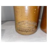 Lot of 5 Antique English Advertising Stoneware Bottles with S. Dean & Co. and Needham Lot of 5 Antique English Advertising Stoneware Bottles with S. Dean & Co. and Needham