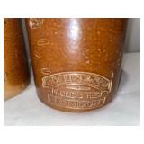 Lot of 5 Antique English Advertising Stoneware Bottles with S. Dean & Co. and Needham Lot of 5 Antique English Advertising Stoneware Bottles with S. Dean & Co. and Needham